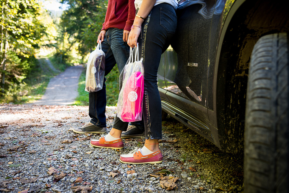 Surchaussures pour les promenades en forêt la Mouillère