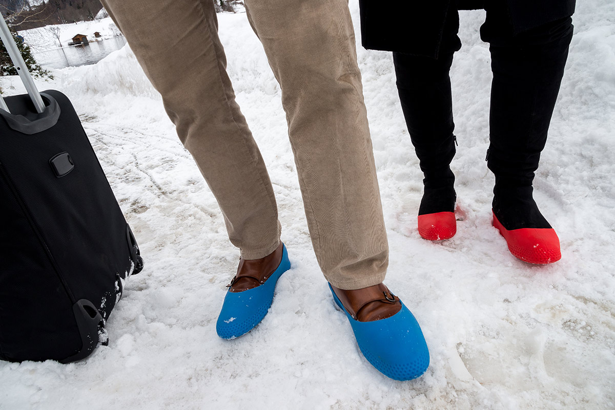 Surchaussures pour les promenades en forêt la Mouillère